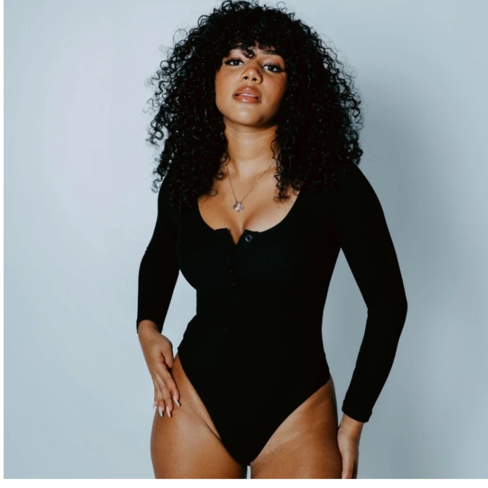 Klassy Network Henley body suit